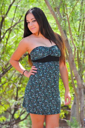 Latina Teen Marisol FTV Shamelessly Uncovering Her Body Cleavage Outdoor on nudesceleb.com