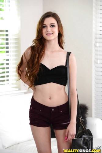 Stunning american teen Alex Mae in underwear exposes her ass and masturbates - Usa on nudesceleb.com