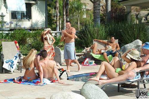 It Is On The Nudist Beach Where The Busty Chick Brittney Skye Participates In The Group Orgy on nudesceleb.com