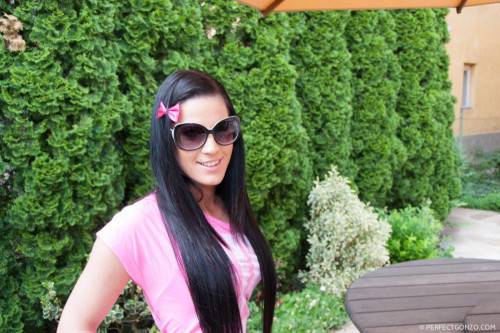 Horny Long Haired Brunette Athina Love Is Among The Hottest Models In Here. on nudesceleb.com