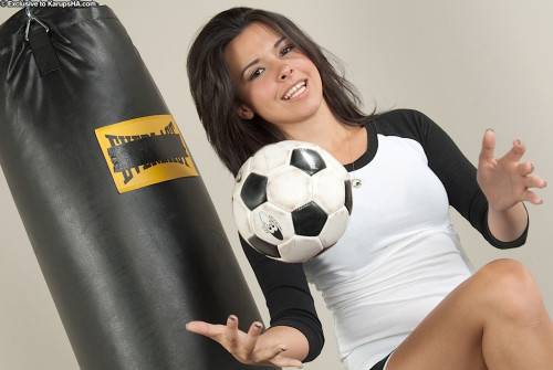 Danica Dillan Loves Playing Soccer And Masturbates With Various Sex Toys on nudesceleb.com