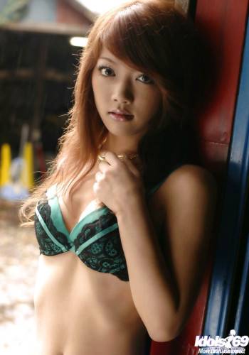 Luscious japanese young Mai Kitamura in hot underwear unveiling small tits and cute pussy - Japan on nudesceleb.com