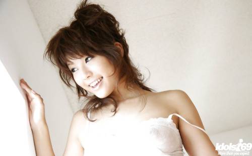 Charming japanese cutie Azumi Harusaki bares big titties and sexy ass - Japan on nudesceleb.com