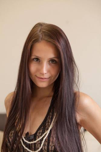Petite Teen Vanessa Angel Lets Her Long Brunette Hair Down And Shows Her Un Shaved Pussy. on nudesceleb.com