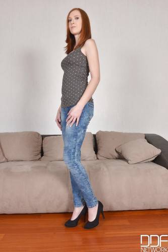 Excellent czech hottie Linda Sweet in jeans likes foot fetish - Czech Republic on nudesceleb.com