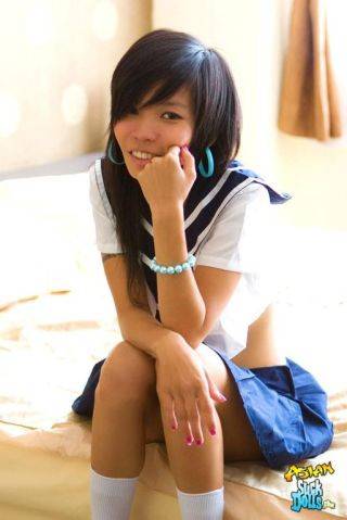 Puy is dressed like a sailor girl and needs a cock to ride on - Thailand on nudesceleb.com