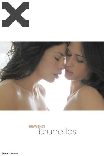 Two Angelic Lesbian Brunettes Tiffany Thompson And Brooklyn Make Love In The Morning. on nudesceleb.com