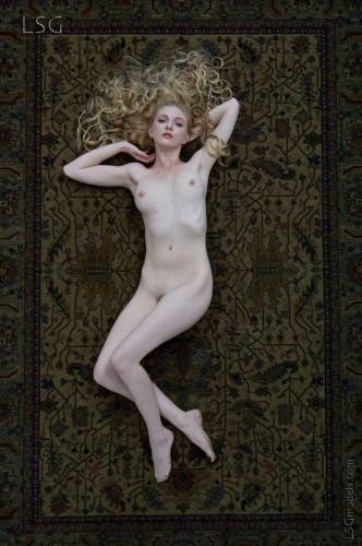 Pale Skinned Model Tiana Hunter With Long Blonde Hair In All Her Nudity on nudesceleb.com