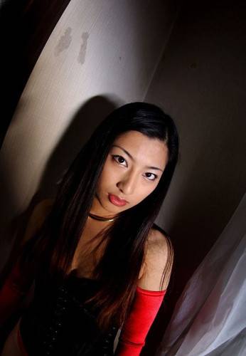Passionate Ran Asakawa In Black And Red Outfit Is Flashing The Cherry Looking Nips on nudesceleb.com