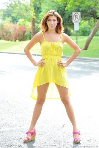 Outdoor Posing Is What Redhead Babe Hannah FTV Does Best. She Is More Than Horny. on nudesceleb.com