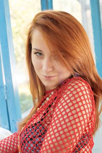 Slim red-haired young Masya A likes some hot foot fetish on nudesceleb.com