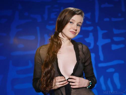 Svelte ukrainian dark hair youthful Emily Bloom baring big knockers and hairy pussy - Ukraine on nudesceleb.com