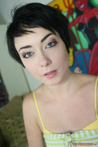 Undressed Black Haired Honey Zoe Voss Milks Cock From 1st Person Perspective on nudesceleb.com