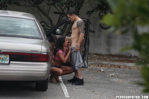 Guy Is Heavily Penetrating The Frisky Teen Iwy Winters Right Near The Car on nudesceleb.com