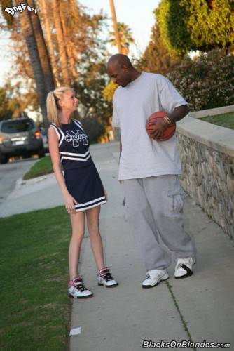 Blonde Cheerleader Kaylee Hilton Gets Her Holes Filled Out By Black Wang on nudesceleb.com