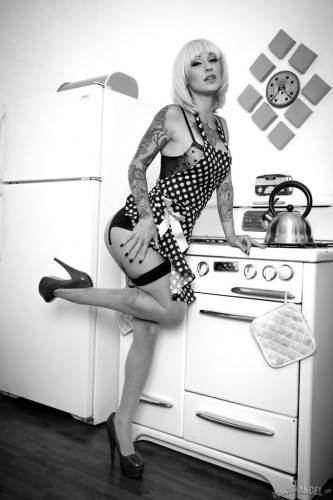 Peachy american blonde Kleio Valentien in hot stockings in fetish gallery - Usa on nudesceleb.com