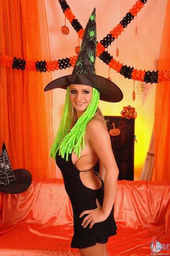 Incredible Chick In Witch Costume Wendy Westy Shows The Miracles Of Huge Toy Penetration on nudesceleb.com
