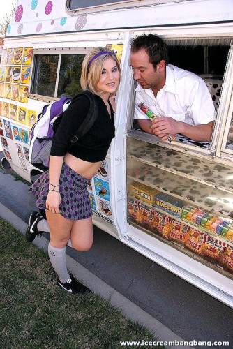 Naughty Uniformed College Chick Stephanie Richards Prefers Sex To Ice Cream on nudesceleb.com