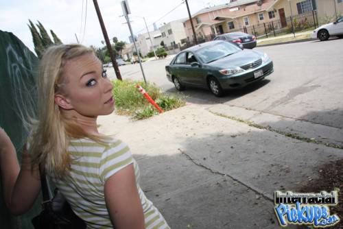 Little Blonde Melanie Jayne Wants To Try Black Cum Shots So It's Time To Find A Homie. on nudesceleb.com