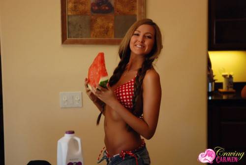 All The Babes Would Like To Be Like Craving Carmen In This Softcore Gallery. on nudesceleb.com