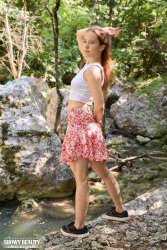 Nicole in Forest Flirt by Showy Beauty on nudesceleb.com