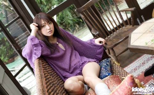 Misa Shinozaki in Polkadot Panties by Idols69 on nudesceleb.com