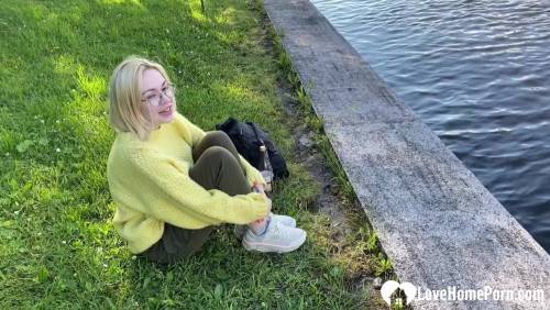 Blonde in the park wanted fresh cock on nudesceleb.com
