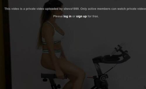 Exercise dildo bike Spin bike workout on nudesceleb.com